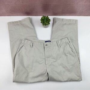 Basic Editions Solid Cream Tan Dress Pants Men Size 36x30